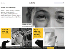 Tablet Screenshot of evidently.com